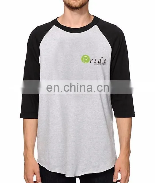 custom 100% polyester t-shirt and baseball t-shirt-customise casual wear t-shirt-long sleeve top tee