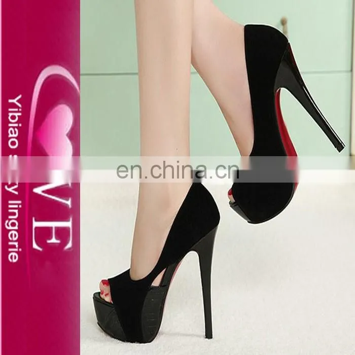 Latest Europe Fish Mouth Waterproof Color Matching High Heel Shoes