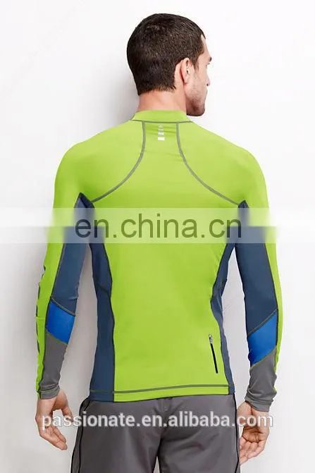 Custom dye sublimation long sleeve rash guard compression shirt