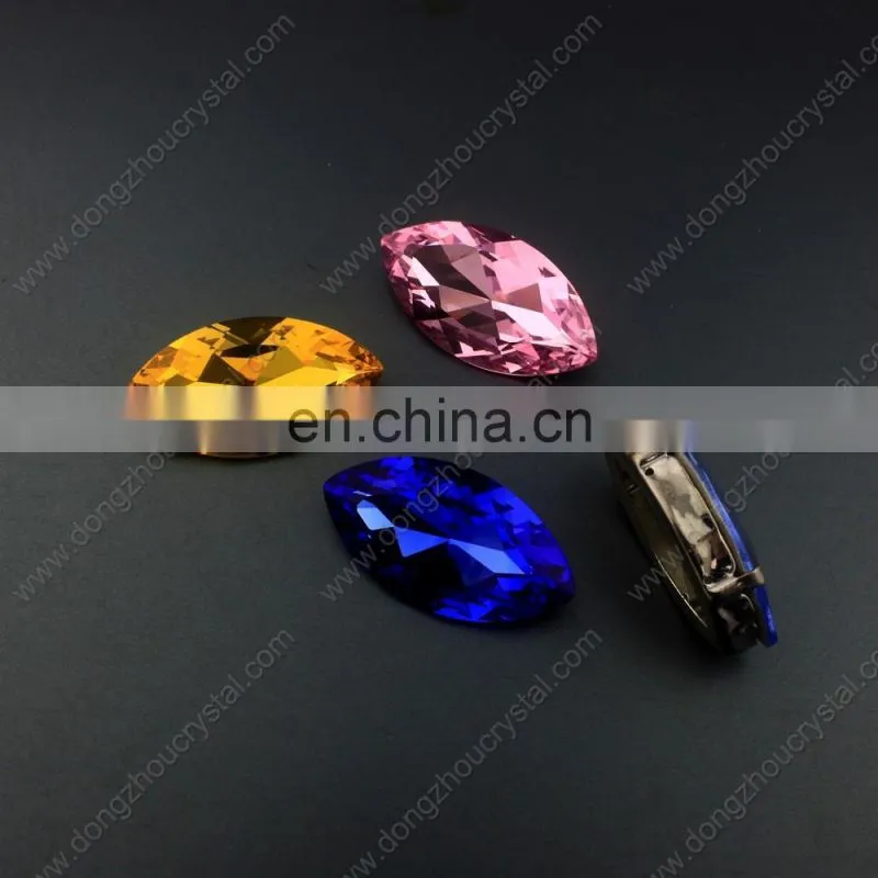 Shinning color Horse eyer shape stones