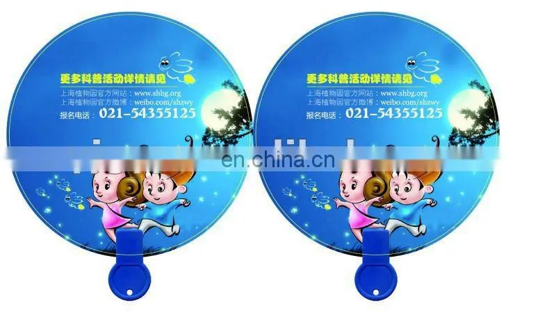 Cheap promotional T- shape nylon folding fan