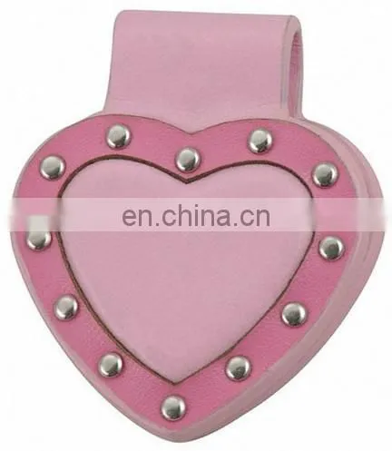 HOT SELLING GIFT CANDY COLOR FASHION HEART SHAPE MONEY CLIP