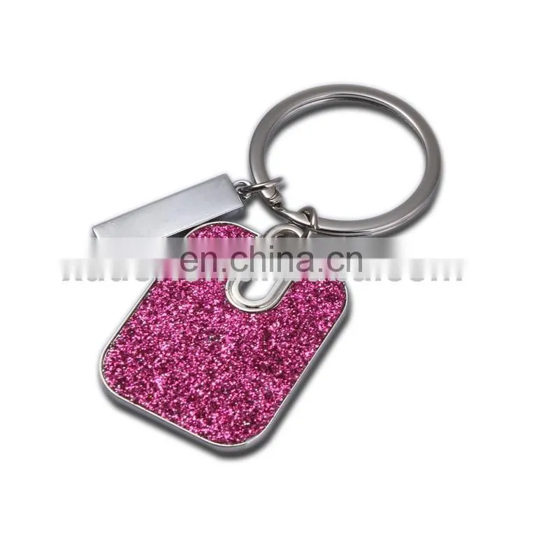 Newest Oeko-Tex 100 Shining filling metal Keychain