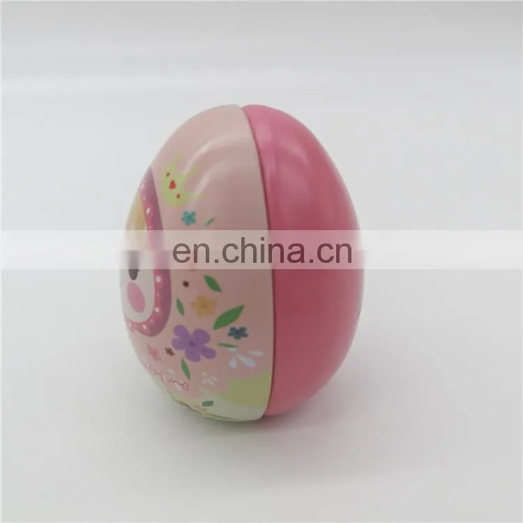 cute small plain metal candy tin box for children