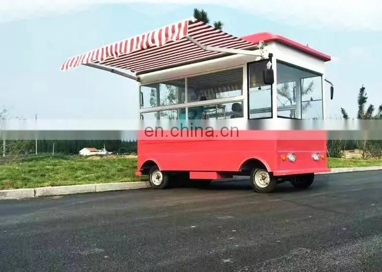 Hot sale motor tricycle food trailer china mobile food cart