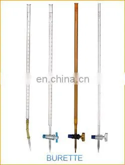 AKM LAB Glass Burette Set With PTFE Stopcock
