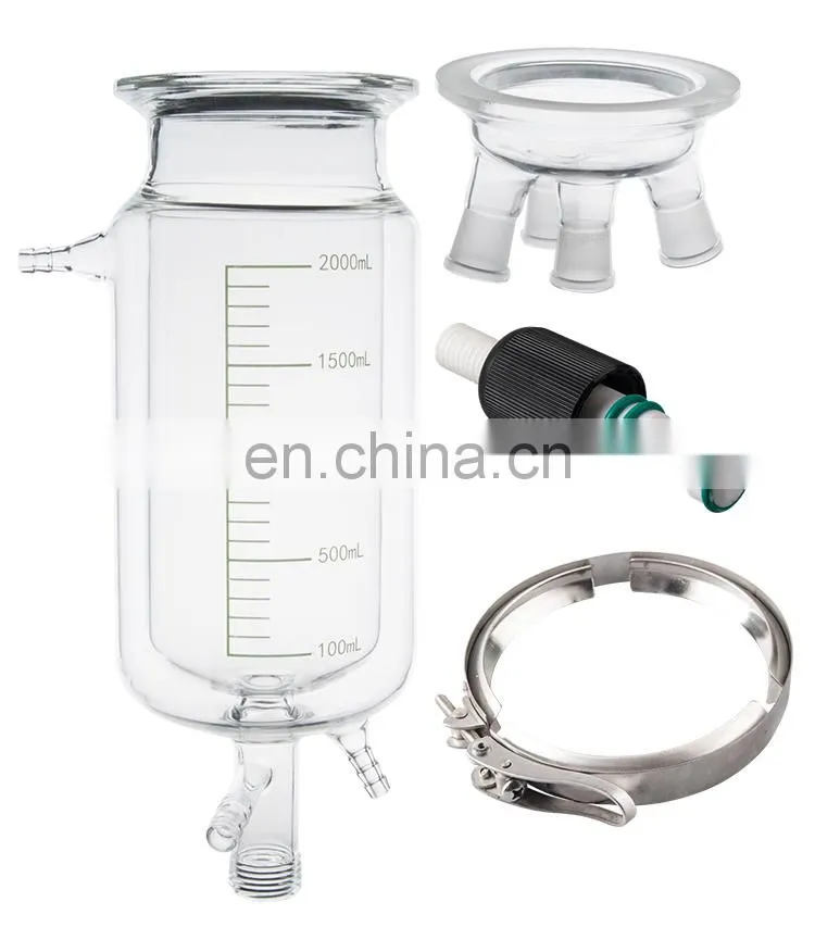AKMLAB 2L Laboratory Jacketed Glass Reactor Price