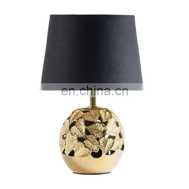 modern ceramic table lamp luxury and china desk lamp with flower pattern
