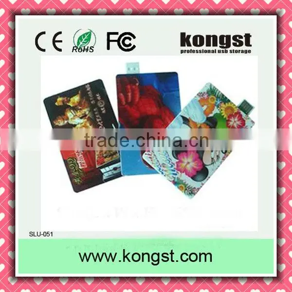 2016 fashional Kongst card usb flash memory with custom logo business card usb memory card