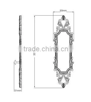 JCB205ABCDE metal curtain tiebacks curtain fringe hanger hook