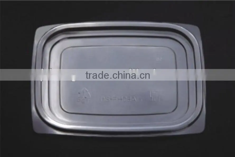 Disposable PET salad box, clear food container, take away food package container, plastic vegetable cup