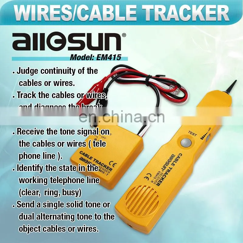 all-sun EM415 Telephone Network Phone Cable Wire Tracker Phone Generator Tester Diagnose Tone Networking Tools