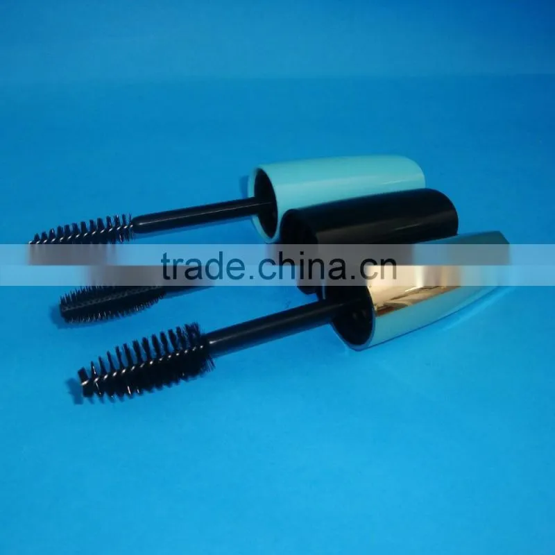 Plastic clear lip gloss tube with lip brush / unique shape empty lip gloss make-up container bottle