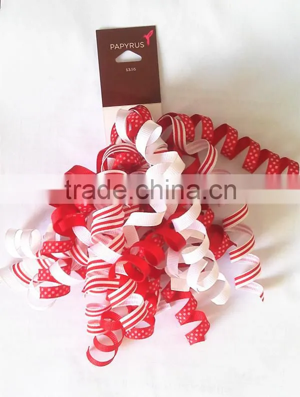 Curling bows are mainly used to wrap gifts and decorate Christmas trees and parties.