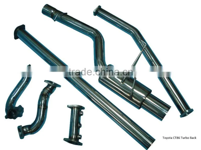 304 stainless steel turbo back for toyota gt86