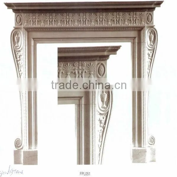Solid Stone Fireplace