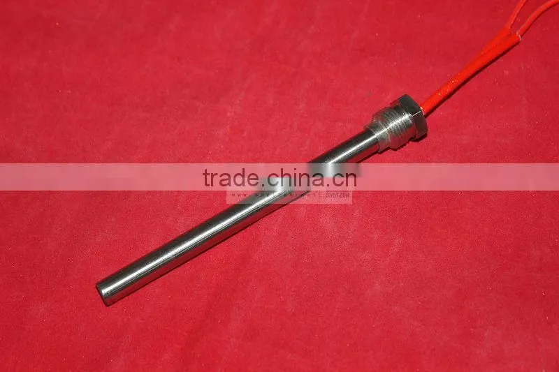 Stainless steel electrical cartridge resistance heater with flange