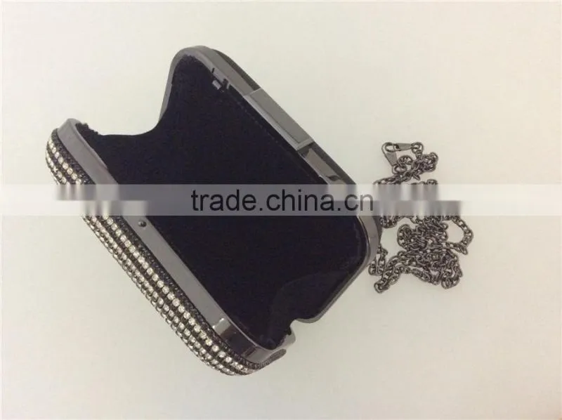mesh crystal clutch evening bags/women's bags,available in colors