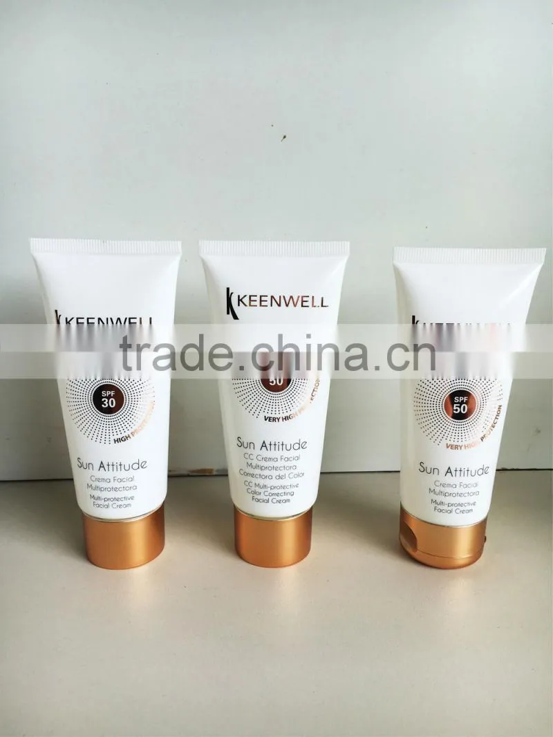 Plating cap for plastic tube packaging