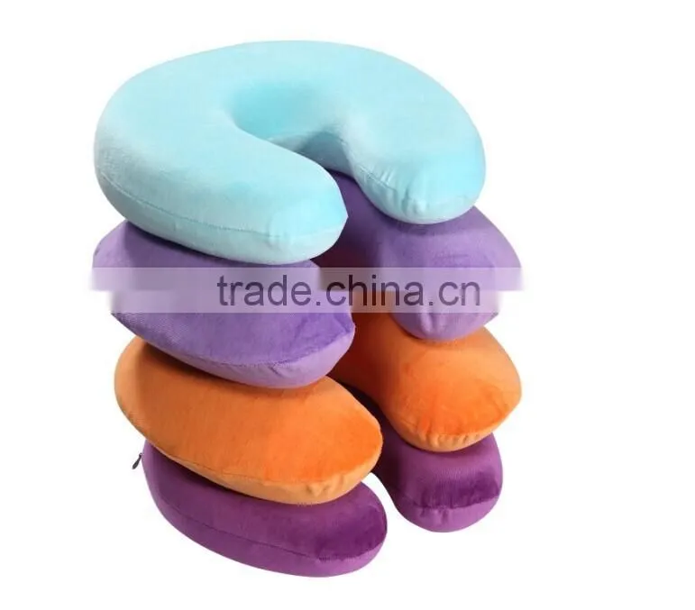 travel neck pillow memory foam golden wholesale product