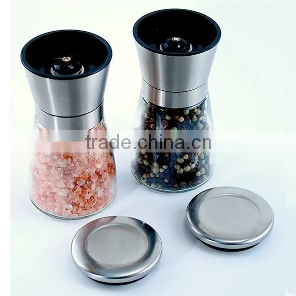 Food grade FDA and LFGB approve Mills Type salt and pepper grinder
