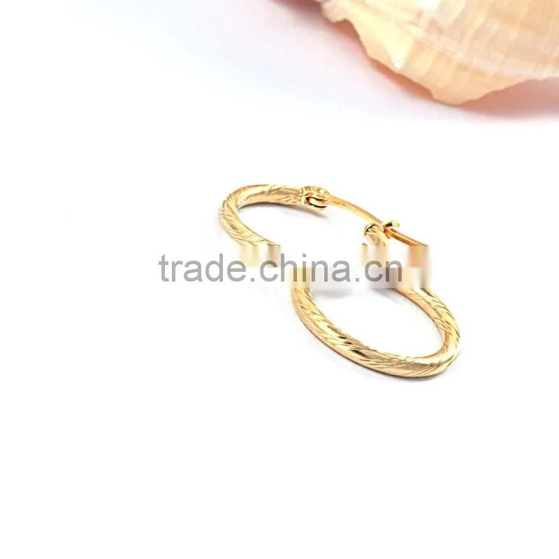 gold plated jewelry cheap price stainless steel jewelry earrings