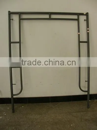 walk throught scaffolding frame