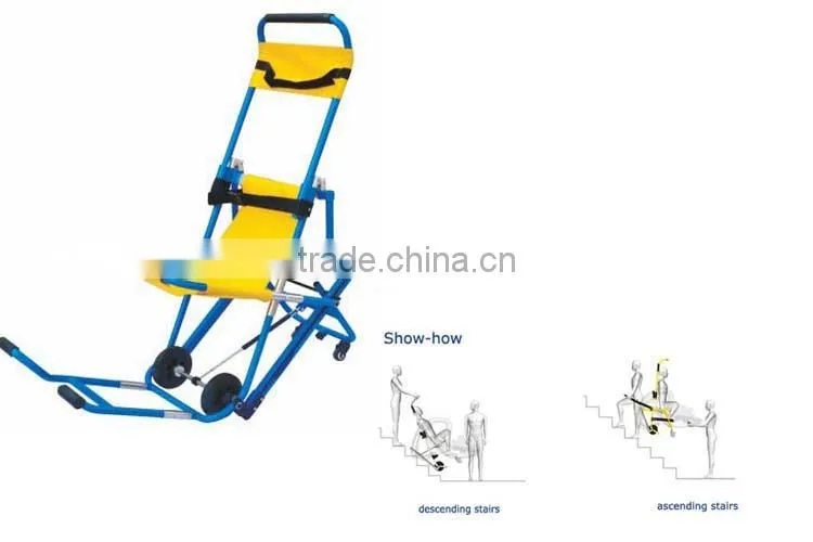 High Quality Aluminum Alloy Folding Ambulance Chair Stretch