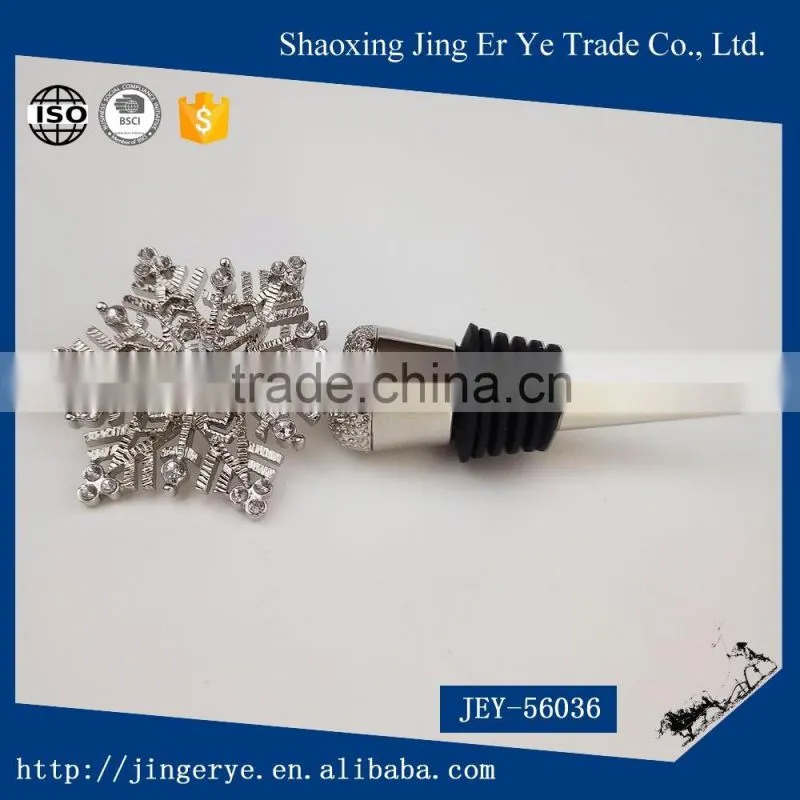 Metal wine bottle stopper for decoration