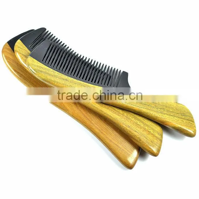 Natural Fine Tooth Peach Wood No-static Massage Hair Comb