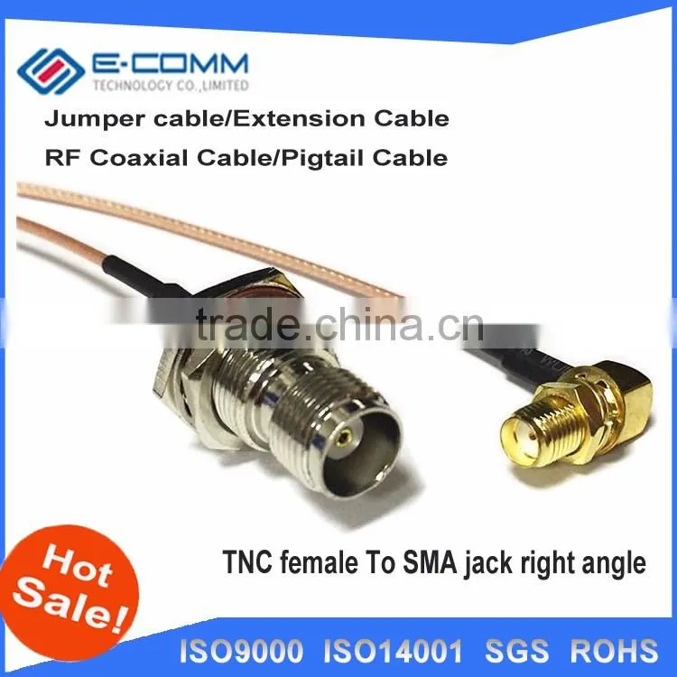 Bulk buying RP-SMA Male female pin Connector Switch TNC Female Jack jumper cable RG58 50CM 20" Adapter