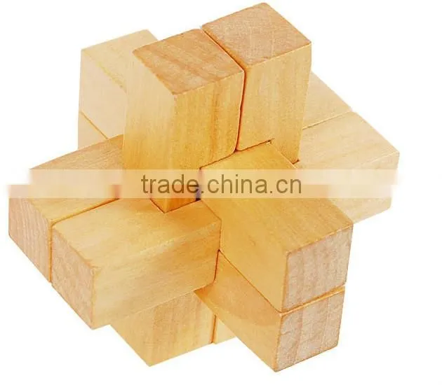 3d wooden puzzle games magic lock toys