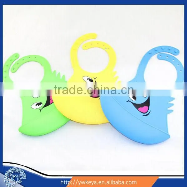 New Waterproof Non-Toxic Silicon Infant Feeding BPA Free Washable Baby Bibs silicone baby bib