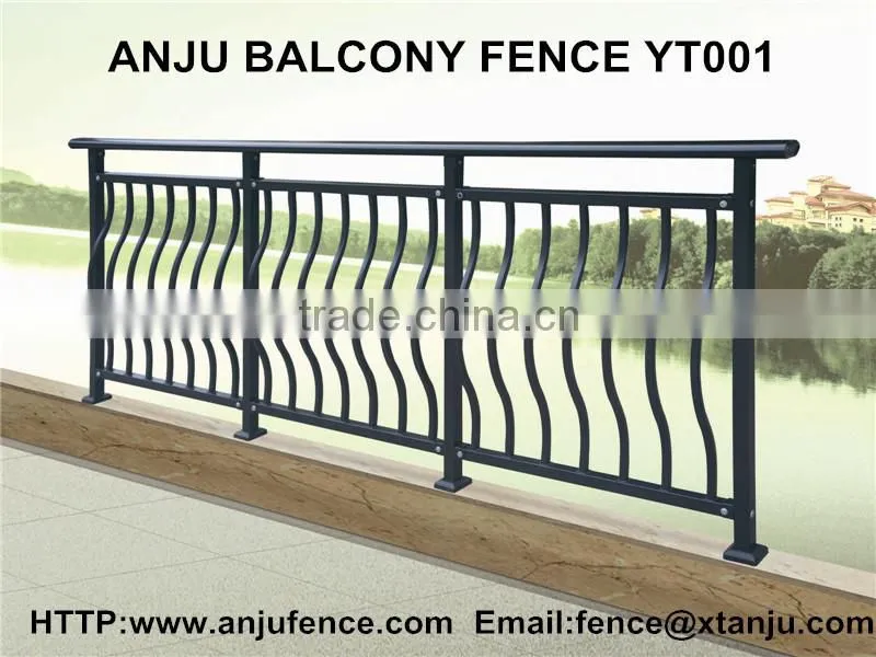 Free sample galvanized steel pipe balcony railing