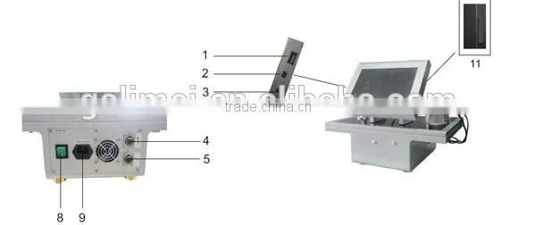 New arrival desktop 40KHz/1MHz fat burning ultra rf cavitation machine