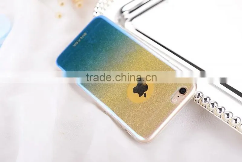 Gradient Glitter rhinestone Bling Case for iPhone 6Plus Soft TPU Rubber Back Cover for iPhone 6s Plus SLD Star Series MT-5804
