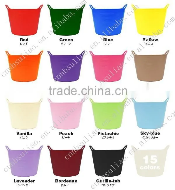 flexible bucket/colorful bucket/pe bucket