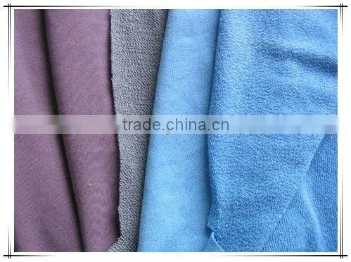 100% cotton terry knitted fabric