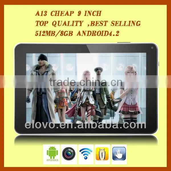 Cheapest 9 inch android Pad allwinner A13 9'' single Core Mid