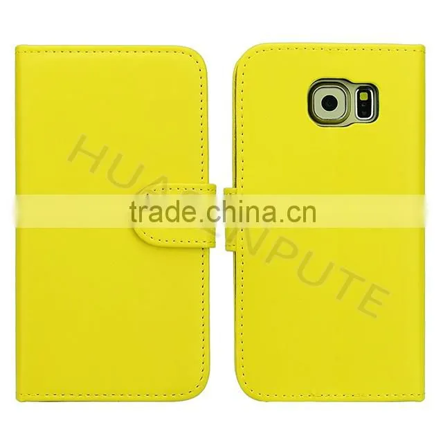 Hot New Products Leather Case for Samsung Galaxy S6 Wallet Leather Case