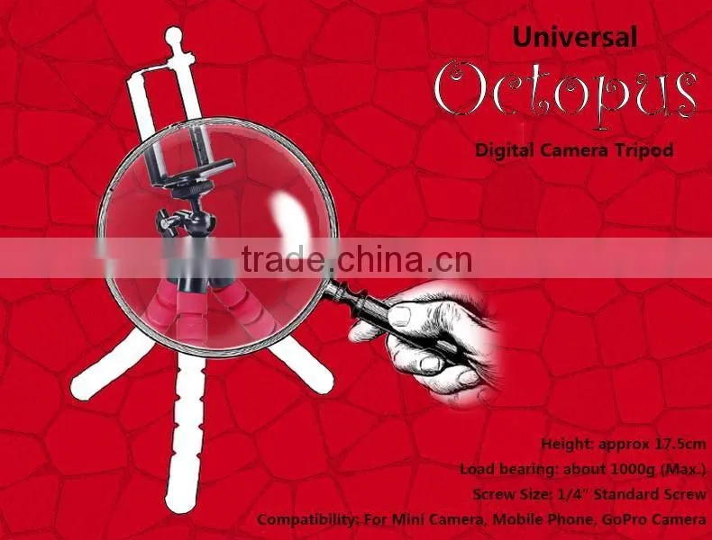 Universal Octopus Flexible MINI Tripod Digital Camera Holder Mount Clip Tripod Stand Mount