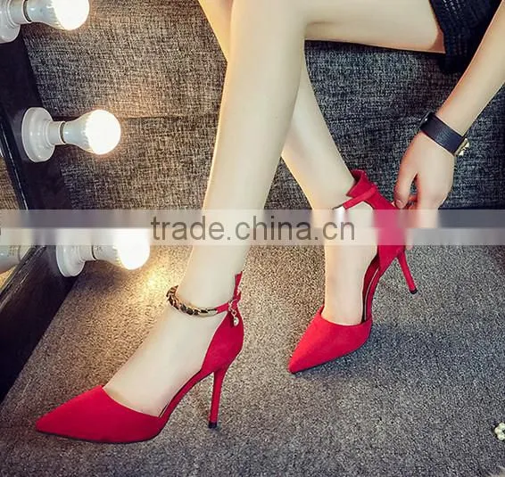 red color cheap sexy ladies wearing sandals