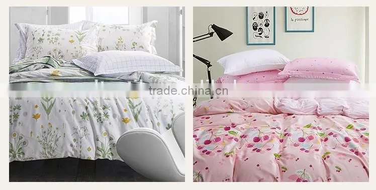 100% cotton 4 PCS bedding sets duvet cover, pillowcases and flat sheet.