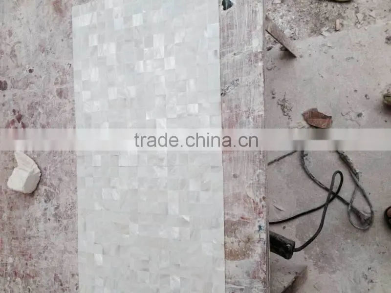No gap white natural shell mother of pearl square Mosaic