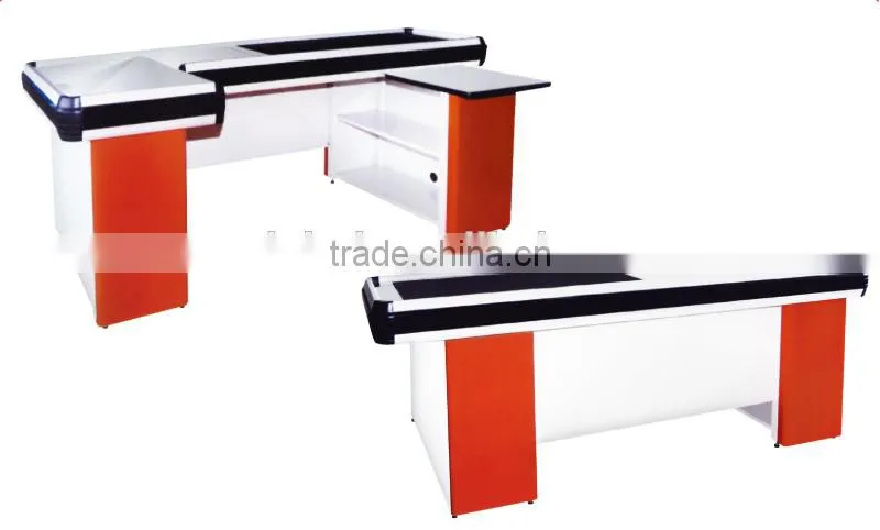 2015 Supermarket Checkout Counter with conveyor belt