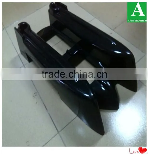 Custom made vacuum form painting red plastic thick shell