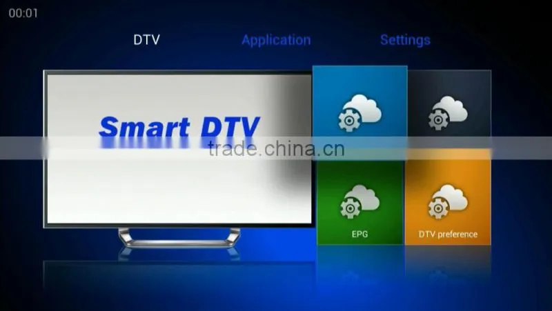 K1 Android 4.4 TV Box+DVB S2 S805 Quad Core 1G/8G Wifi XBMC KODI Free Movies K1+T2 Smart Andorid TV Box
