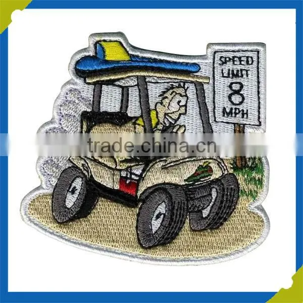 OEM woven patch Caricature embrodery patch decorated embroidered