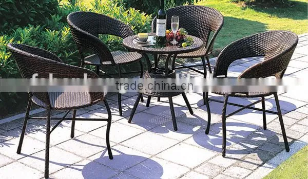 Mimosa Outdoor Furniture Australia 5 piece Resin Wicker Table Chair Set