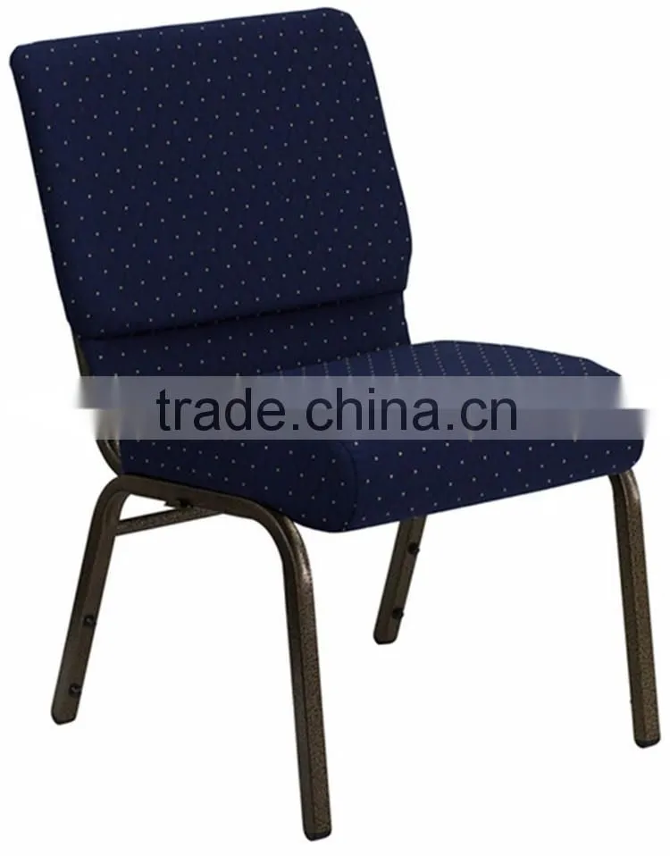 Popular design cheap stackable used chairs church from China